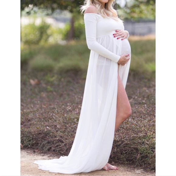 pink blush white dress